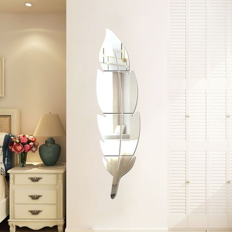 Sticker mural miroir acrylique tendance pour la maison, papier peint amovible à faire soi-même, décoration murale tendance pour la maison (1/5)