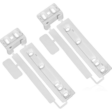 Plastic Door Mounting Bracket Slide Kit Compatible with Built-in Fridge and Freezer Pack of 2 (1/5)