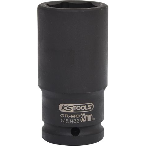 Douille longue à chocs 6 pans 3/4 32mm - KSTOOLS - 515.1432-E