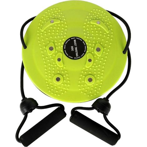 Disque pivotant pour la taille avec massage magnétique des pieds, gros picots granulés, pédale, planche pivotante pour la taille avec corde, GreenYMMR (1/5)
