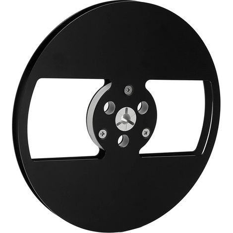 Bobine de ruban vide 1/4 7 pouces en alliage d'aluminium, 2 trous, bobine réceptrice universelle pour machine à ouverture de ruban, pièce pour TEAC, noir (1/5)
