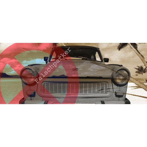 Papier peint panoramique voiture | Tapisserie panoramique rouge et grise | Papiers peints panoramiques vintages pour salon - 250 x 600 cm (6 pièces) (1/2)