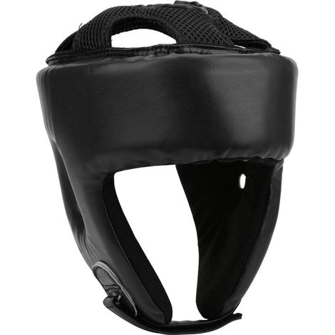Boxing Helmet, Adjustable PU Leather Boxing Helmet, Head Protector for Sanda, Kickboxing, Training, Defense, MMA, Headgear (1/5)