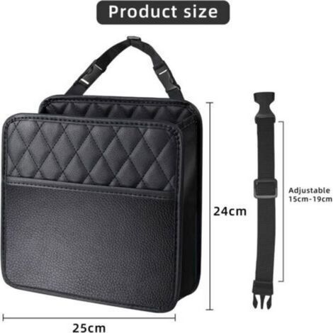 Poubelle Voiture Pliable avec Sangle Réglable – Idéale SUV, Camion, Monospace (1/4)