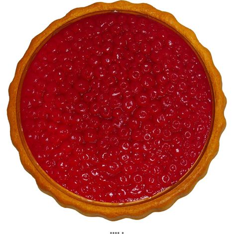 Tarte aux groseilles artificielle en Plastique soufflé D21 cm (1/3)