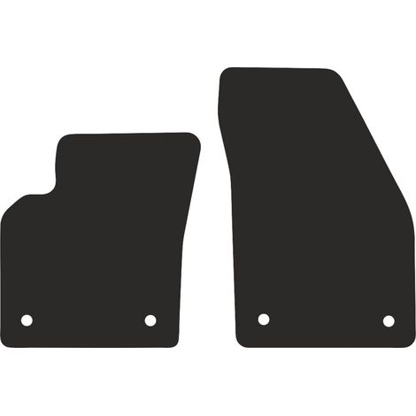 Tapis de sol avant basiques en velours pour : Volvo C30 hatchback (2006-2012) (1/2)