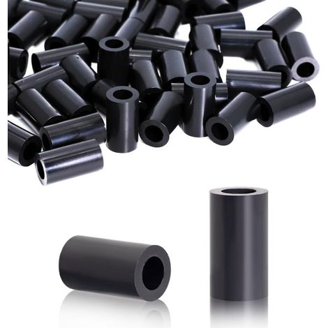 60 Pieces Round ABS Spacers, Insulating Plastic Spacers, M8 Plastic Washers for M8 Screws 14x25mm for Printed Circuit Boards, Electrical Insulation (1/4)