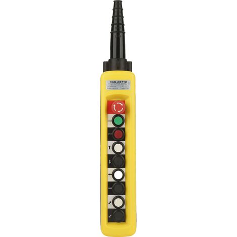 Commande de commutateur de levage, contrôleur de levage, boutons multiples, arrêt d'urgence, sûr, fiable, robuste et durable pour machine à grue