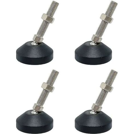 4-piece adjustable table legs, leveling feet, adjustment screws, furniture with threaded rod, adjustable direction. (1/4)