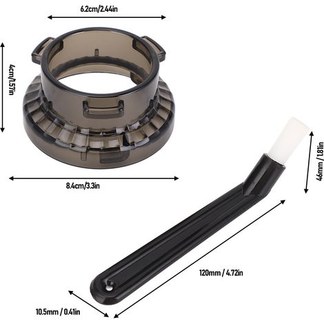 Ortviai Entonnoir à Dose pour Café 54 mm + Brosse de Nettoyage – Compatible Breville Barista Express, Bambino & 8 Series (1/4)