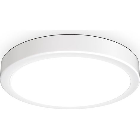 Plafonnier LED 18W 4.000K 28cm 2.000lm blanc lampe de plafond cuisine couloir (1/5)