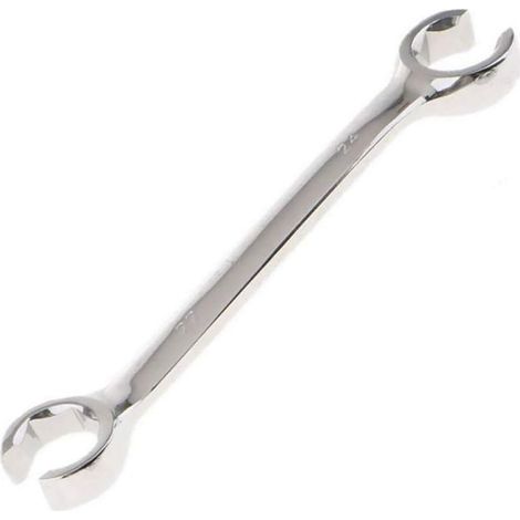 Clé à pipe de frein 19 x 22 mm - Clé polygonale ouverte - Double extrémité - Écrou évasé - Pour les espaces difficiles à atteindre et confinés (1/4)