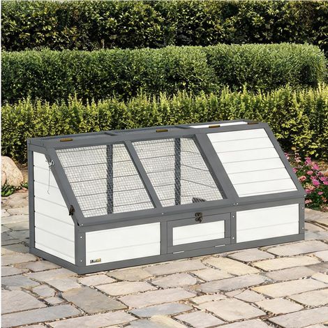 Terrarium en tannenholz Verzinkter acier 120 x 55 x 50 cm (1/5)