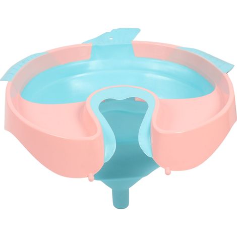 Lavabo à shampoing portable en PP et TPE pour personnes alitées, idéal pour le lavage des cheveux des personnes âgées, enceintes ou handicapées, à utiliser au chevet ou au lit. (1/5)