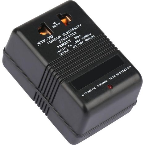 Fiche de voyage Adaptateur secteur 70 watts Transformateur 220V à 110V Convertisseur de tension abaisseur Transformateur de puissance Prise CN (1/5)
