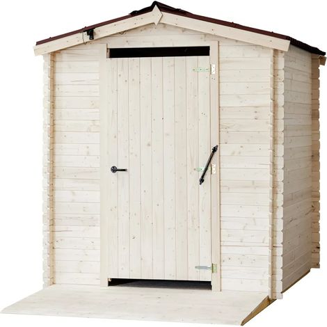 Casetta WC a Secco Legno Abete Persone con Mobilità Ridotta 210x221 cm