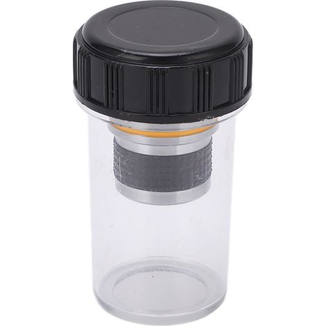 185 Achromatisches 10x/0,25 Biologisches Mikroskopobjektiv, Standard-Klarlinse, 20 mm Gewinde, 20 mm optischer Durchmesser, Okular für präzise Beobachtung. (1/5)