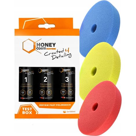 Caja de prueba combinada Honey + juego de almohadillas de 125/140 mm