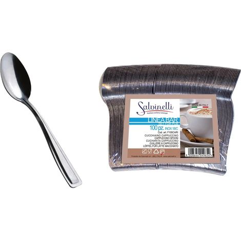 Set 100 Pezzi Cucchiaino Cappuccino Rimini in Scatolo Salvinelli (1/2)