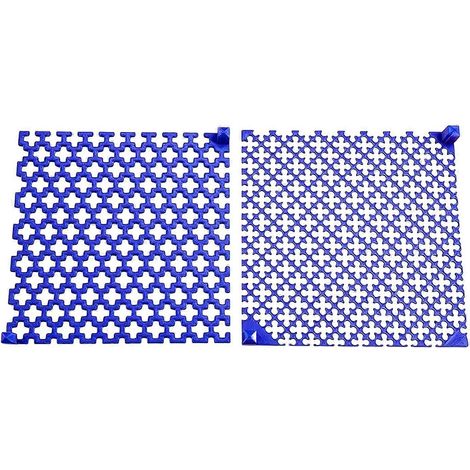 Règle pour peinture diamant lot de 2 - Outil d'alignement pour peinture diamant points ronds et carrés violet bleu royal (1/5)