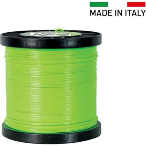 FILO DECESPUGLIATORE TAGLIAERBA 3mmx100mt QUADRATO BOBINA RIBIMEX