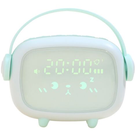 Réveils Intelligentes à LED, Horloge de Chevet d’Etudiant en Sourdine de Dessin Animé, Réveil Numérique pour Enfants avec Fonction de Répétition de la Chambre, pour Enfants Filles Garçons (Ve (1/3)