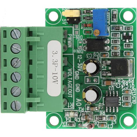 Convertisseur 3.3V PWM vers 0-10V, Module D/A Numérique-Analogique pour PLC, Signal 3.3V à Tension 0-10V (1/5)