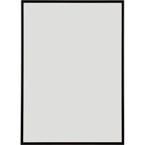 Marco de fotos de aleación de aluminio A3, marco de póster de pared deslizante, marco A4 reemplazable, marco de fotos de metal sin perforaciones (negro mate)