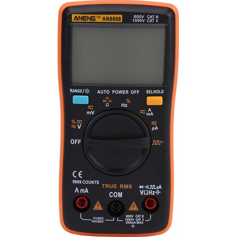 ANENG AN8008 True RMS Digitalmultimeter AC/DC-Spannungsmesser Amperemeter Strom Ohmmeter (1/5)