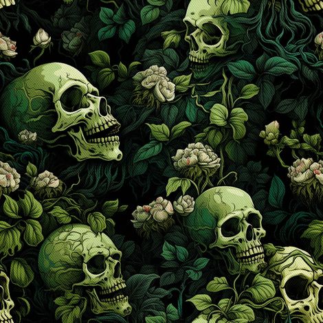 Tela Oxford decorativa para exteriores - Motivo de calavera I DX4005 (1/5)