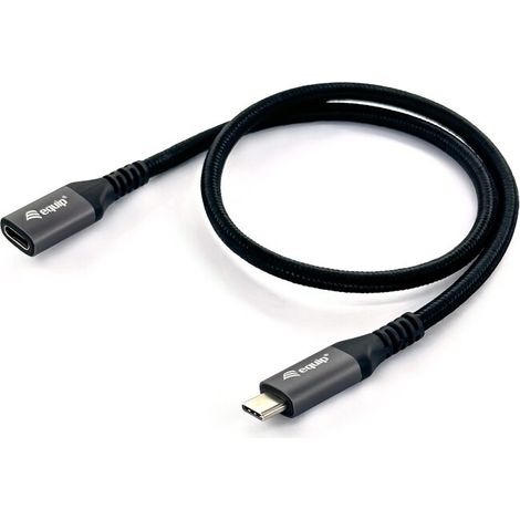 Equip USB 3.2 Gen 2 C-auf-C-Verlängerungskabel, M/F, 0,5 m, 4K/60 Hz, 10 Gbit/s