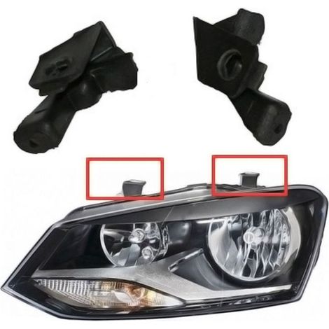 Kit de reparación del faro delantero izquierdo compatible con Polo Fácil instalación y calidad OEM (1/4)