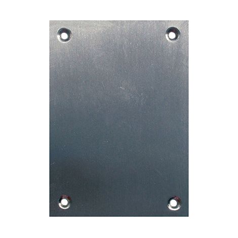 Schlüssellochplatte aus satiniertem Edelstahl 80x160mm Blister (1/2)