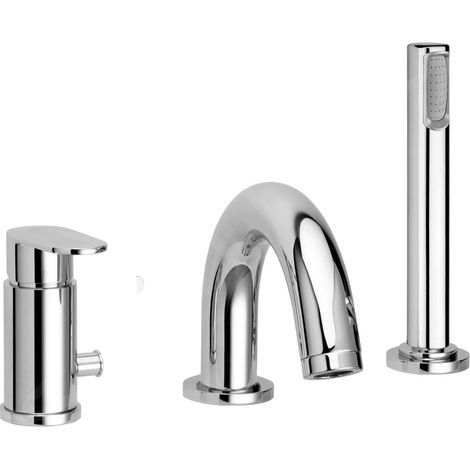 Paffoni Candy series mitigeur de bain sur gorge avec inverseur CA040CR Chromé - Laiton (1/2)