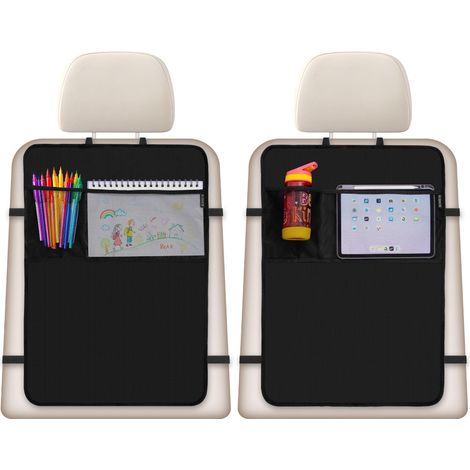 2x Rückenlehnen-Schutz Rücksitz-Organizer Rücksitz-Schoner-Tasche Auto