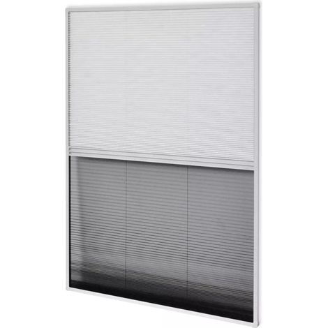 Moustiquaire plissée pour fenêtre et store Aluminium 60 x 80 cm DEC022165