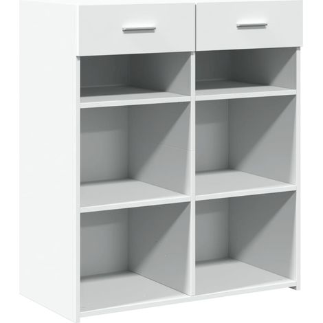 Credenza buffet cassettiera mobile contenitore organizer cucina soggiorno soggiorno 80 x 42,5 x 93 cm derivati del legno bianco 020030520