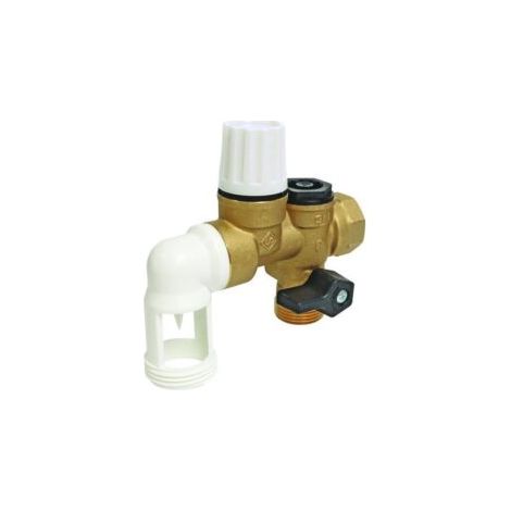 Groupe de sécurité coudé / horizontal 20/27 - 3/4 "- 601011204 - Somatherm (1/4)