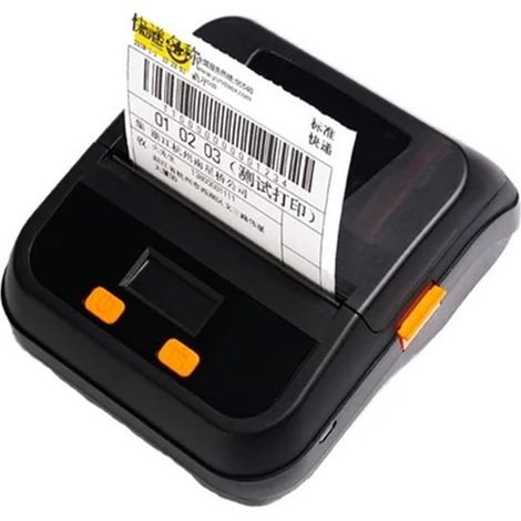 Imprimante 2 en 1 80 mm Étiquette et reçu Commande Portable sans Fil Connectée avec Téléphone et Ordinateur Mini Imprimante Thermique Étiquette Papier (1/5)