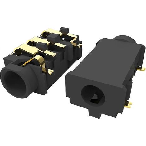 Connecteur audio SJ-43615TS-SMT-TR 24 V 5 A en alliage de cuivre plaqué or 50 mΩ pour machines industrielles CNC, montage SMT sur circuit imprimé (lot de 5) (1/5)