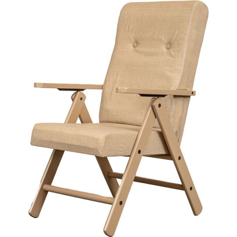 sdraio "amalfi" in faggio color tortora, 61x62x107 cm (1/3)
