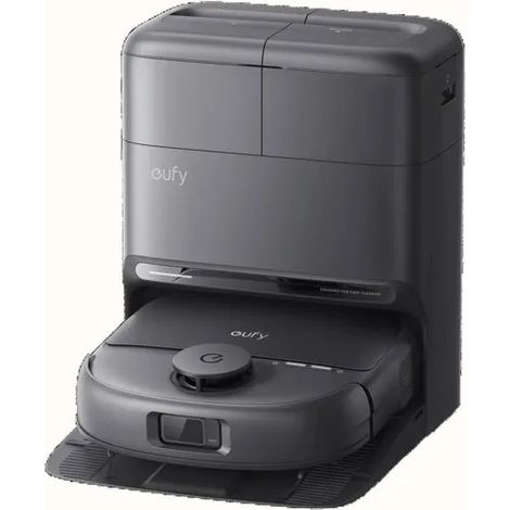 EUFY Omni C28 - Aspirapolvere Robot Lavapavimenti - Rullo-Mocio HydroJet autopulente - 15000 Pa - Design Anti-nodo