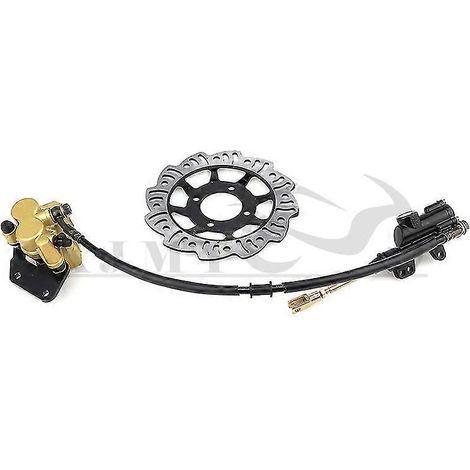 Système d'étrier de frein à disque hydraulique arrière pour quad, kart, moto tout-terrain 120cc et 250cc - Pièces de freinage avec disque de frein (1/5)