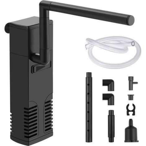 Internal Aquarium Filter, Internal Aquarium Filter Pump for Small Tanks, Cold Water or Tropical Aquariums, Turtle Tanks