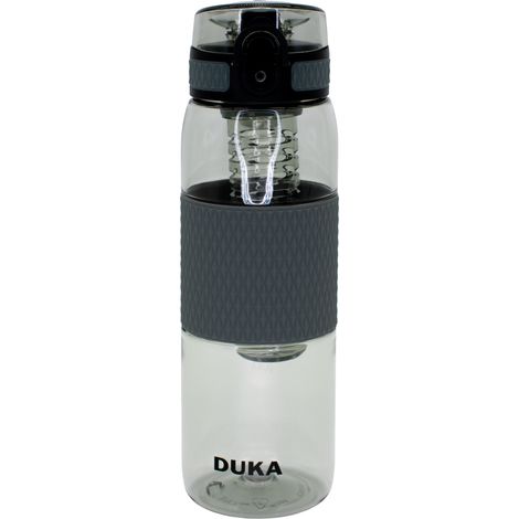 Sport-Trinkflasche für 530 ml Wasser, grau, duka (1/4)