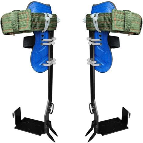 Kit d'escalade d'arbre – 2 pics en acier – Sangles en polyester résistantes – Pour maintien optimal en hauteur