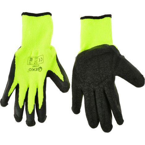 Gants de travail d'hiver isolés verts, taille 8 (1/3)
