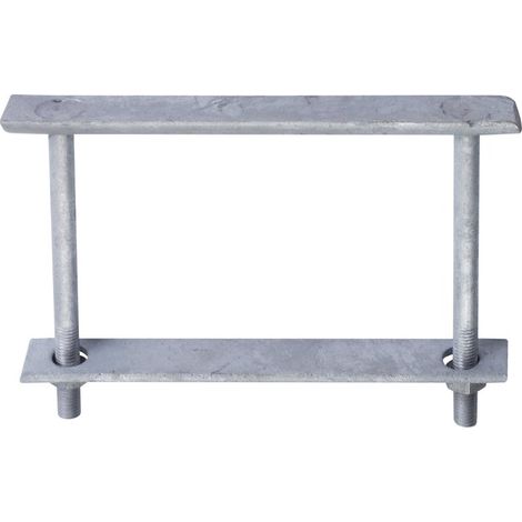Poignée de porte coulissante zinguée 160 mm – Poignée transversante pour espaces confinés – Pour bois dur et teck – Mermier