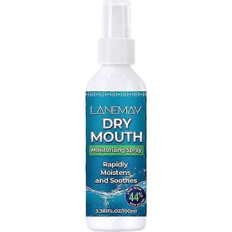 Spray buccal au xylitol pour une haleine fraîche à la menthe, stimule la salivation, soulagement prolongé, hydrate et apaise. 100 ml (1/5)