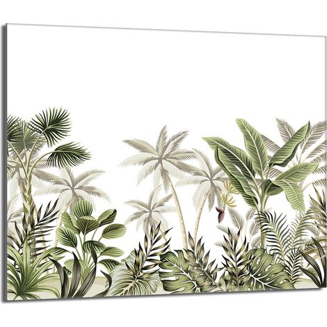 Glas-Herdplattenschutz 60x52 Blätter